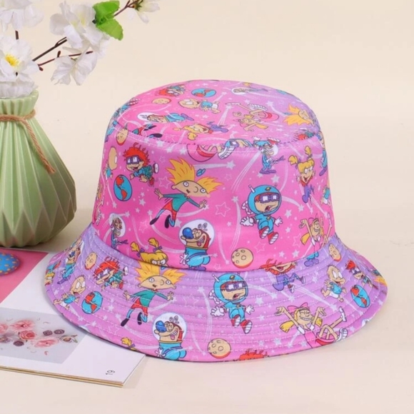 🔥90s Ombre Nickelodeon Galaxy MashUp Bucket Hat - Picture 4 of 4